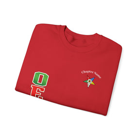 OES Sweatshirt - Colorful Eastern Star & Initials with Personalization - Bricks Masons
