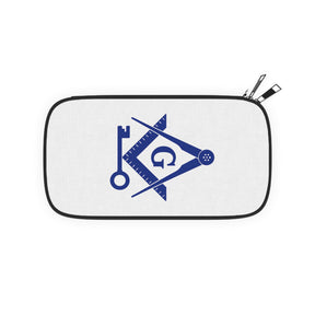 International Masons Passport Wallet - Blue & White With Shoulder & Wrist Strap - Bricks Masons