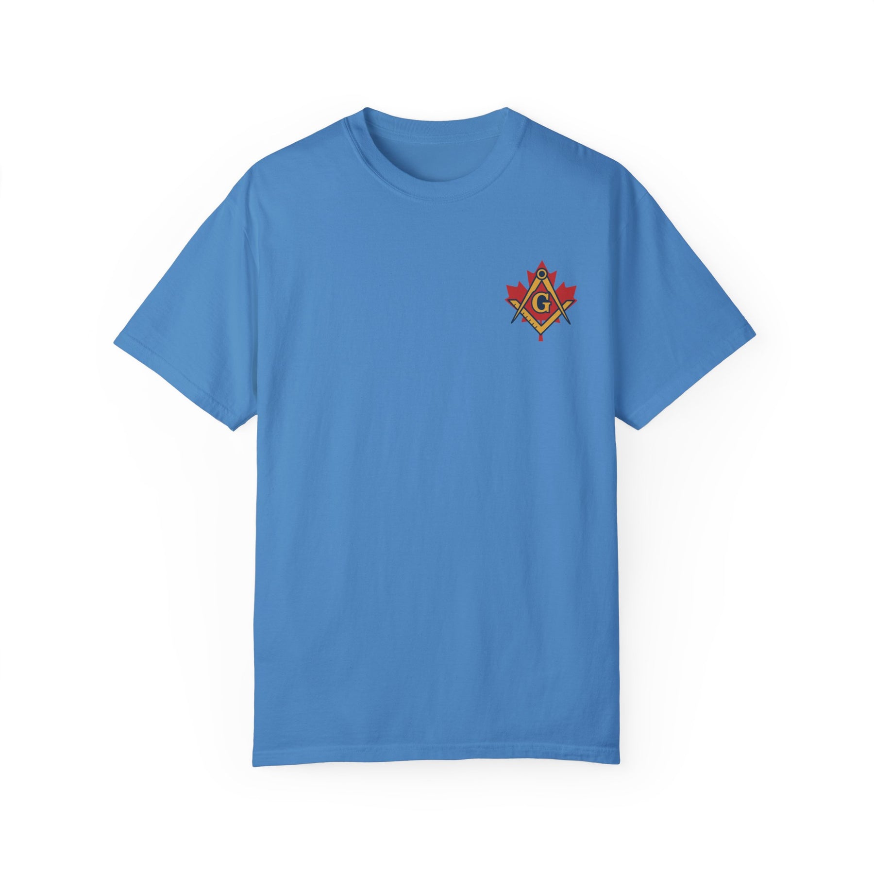 Master Mason Blue Lodge Canada Jurisdiction T-Shirt - Canada Mason Square & Compass G - Bricks Masons