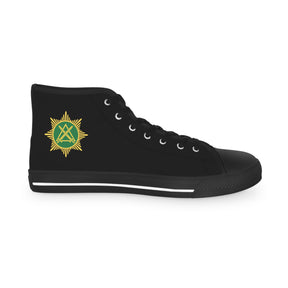 Knight Masons Sneaker - High Top Black & White - Bricks Masons