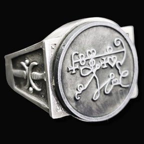 Ancient Israel Ring - Key of Solomon BELETH In Silver - Bricks Masons