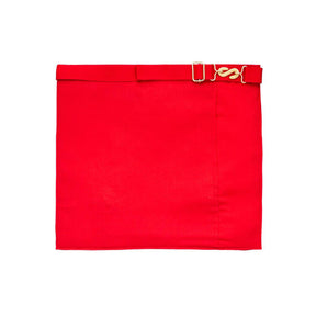 17th Degree Scottish Rite Apron - Red & Yellow Hand Embroidery - Bricks Masons
