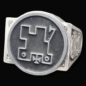Ancient Israel Ring - Key of Solomon COUNT ALPHAS - Bricks Masons