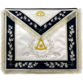 Past Master Blue Lodge California Regulation Apron - Dark Blue Velvet