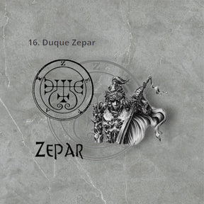 I wove the Demon 16 DUKE ZEPAR and the Secret Seal of Solomon 72 Demons, Lesser Key of Solomon, Goetia, in Silver, 3 x 2.5 cm, 12 g, Art 1875 - Bricks Masons