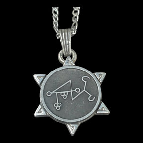 I swore Demon 21 COUNT PRESIDENT MARAX and Secret Seal of Solomon 72 Demons Lesser Key of Solomon Goetia In Silver 3 x 2.5 cm 12 Gr Art 1880 - Bricks Masons