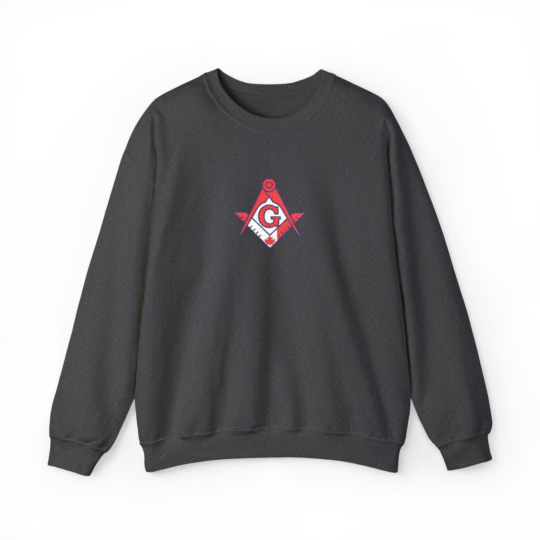 Master Mason Blue Lodge Canada Jurisdiction Sweatshirt - S&C with Canada Flag - Bricks Masons