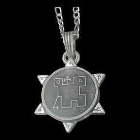 I commemorate Demon 38 COUNT HALPAS and Secret Seal of Solomon 72 Demons Lesser Key of Solomon Goetia In Silver 3 x 2.5 cm 12 Gr Art 1897 - Bricks Masons