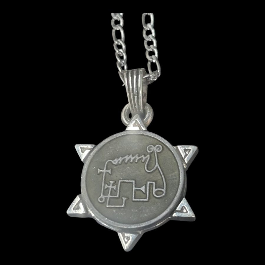 I wove Demon 58 PRESIDENT AMY and Secret Seal of Solomon 72 Demons Lesser Key of Solomon Goetia In Silver 3 x 2.5 cm 12 Gr Art 1917 - Bricks Masons
