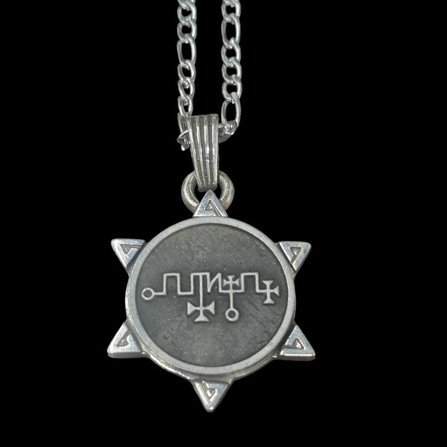 I said Demon 61 KING PRESIDENT ZAGAN and Secret Seal of Solomon 72 Demons Lesser Key of Solomon Goetia In Silver 3 x 2.5 cm 12 Gr Art 1920 - Bricks Masons