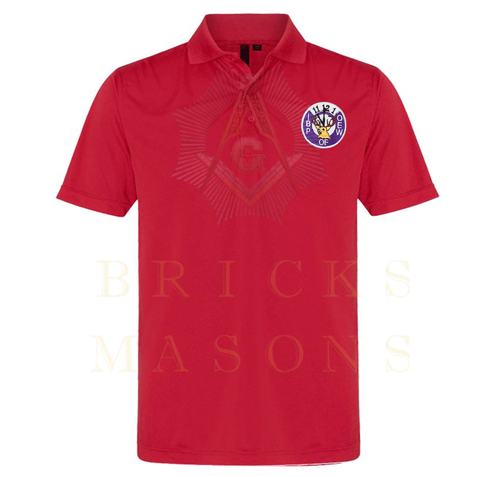 Elks of the World Polo Shirt - Various Colors - Bricks Masons