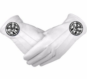Elks of the World Gloves - White Leather Civil Liberties Lincoln Douglass - Bricks Masons
