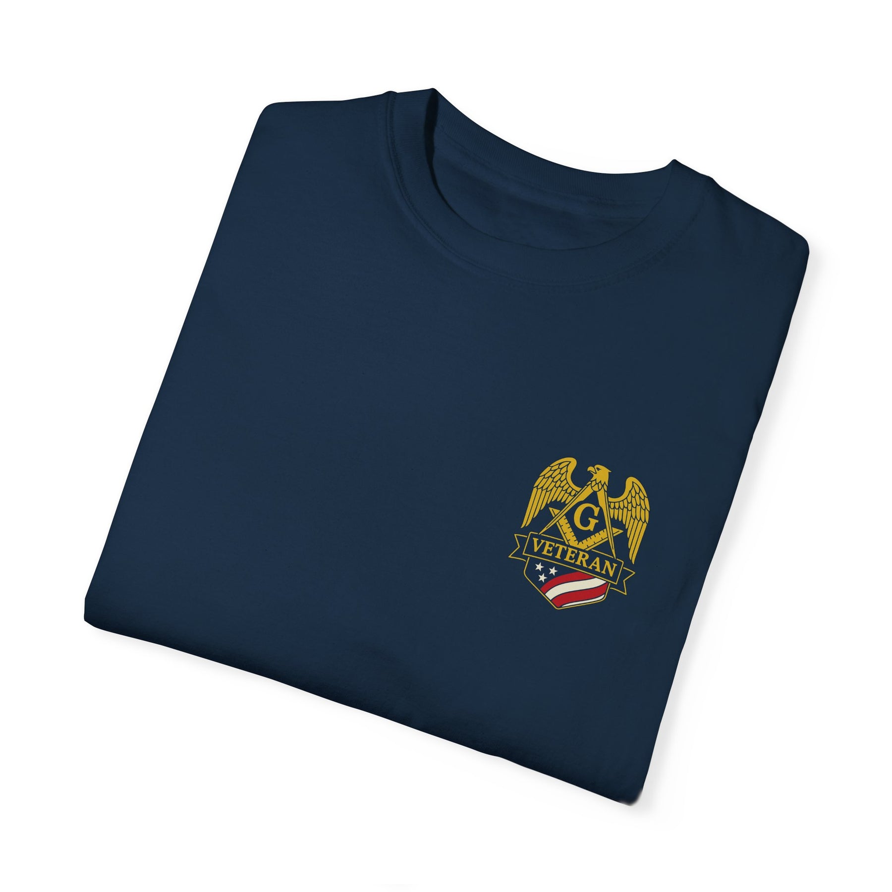 Master Mason Blue Lodge T-Shirt - Veteran Mason Garment-Dyed Tee - Bricks Masons