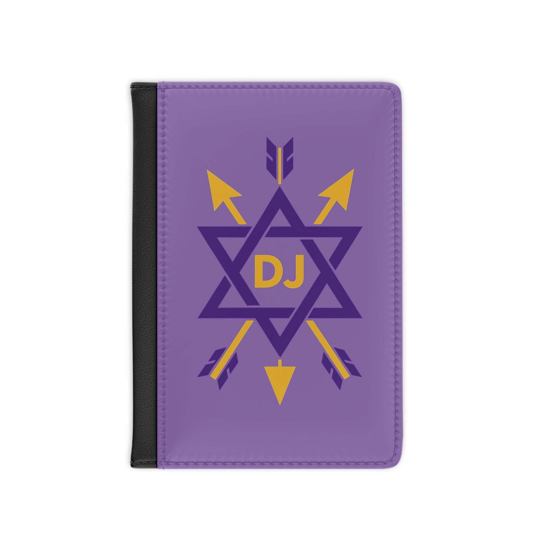 Order of the Secret Monitor Passport Cover - Purple & Gold PU Leather - Bricks Masons