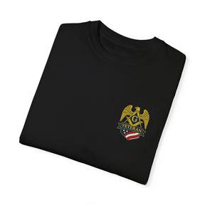 Master Mason Blue Lodge T-Shirt - Veteran Mason Garment-Dyed Tee - Bricks Masons