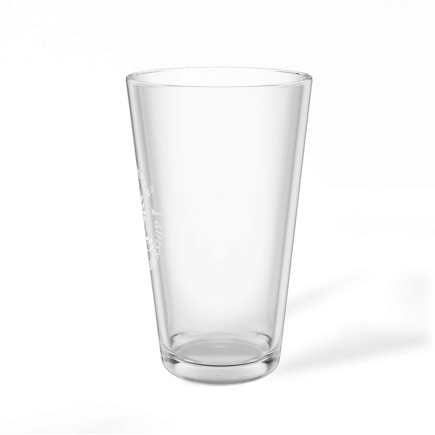 Past Master Blue Lodge Pint Glass - Wisdom Leadership S&C Quadrant Sun Emblem - Bricks Masons
