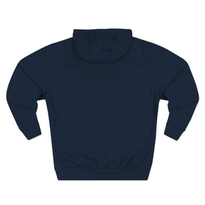 Red Cross of Constantine Hoodie - Three-Panel Fleece Chest Embroidered Motif - Bricks Masons