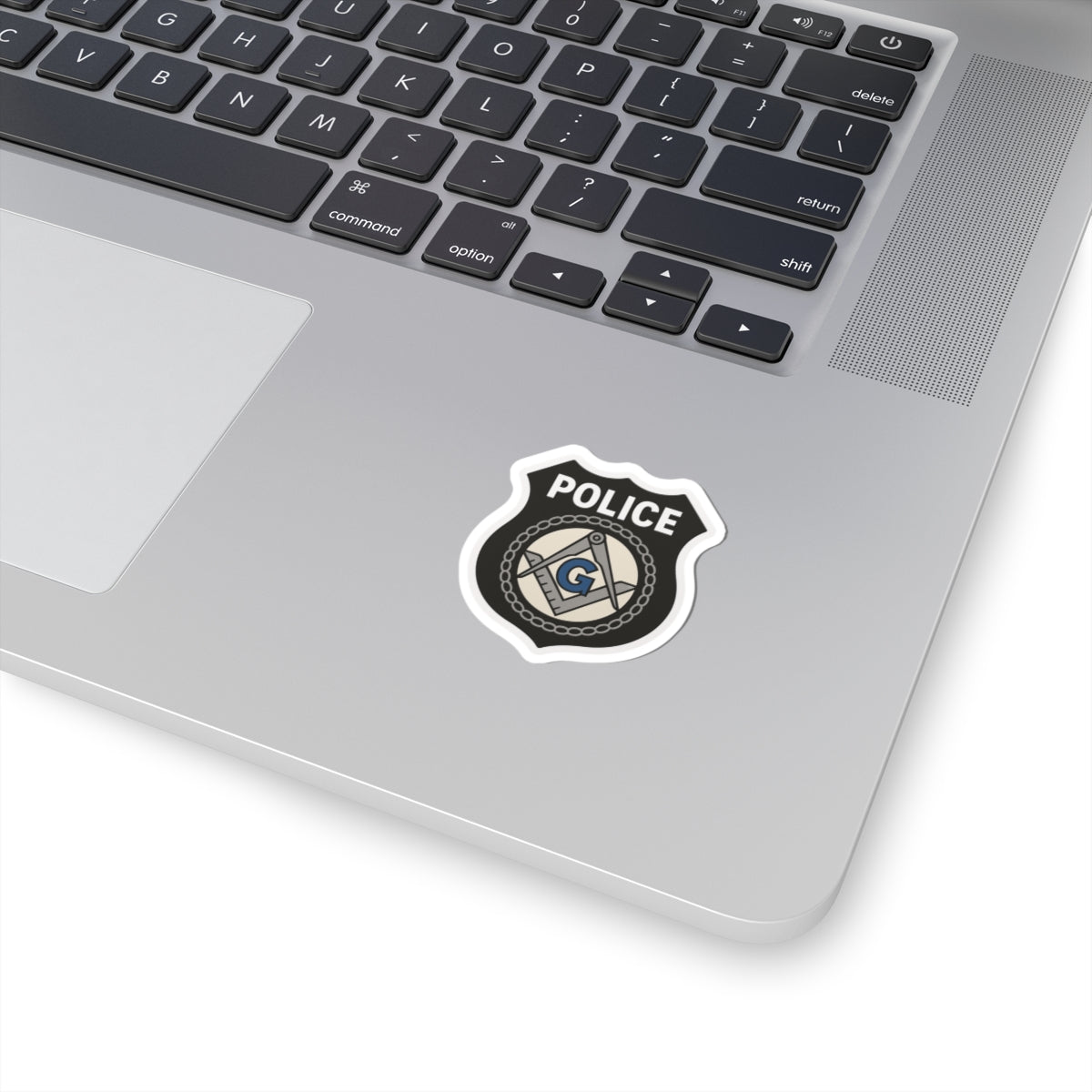 Master Mason Blue Lodge Sticker Decal - Kiss-Cut Police Badge - Bricks Masons