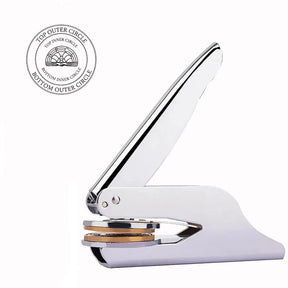 International Order of The Rainbow For Girls Seal Press - Pocket Silver Color With Customizable Stamp