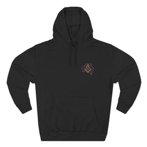 Master Mason Blue Lodge Australia Jurisdiction Hoodie - Signature Front Detail - Bricks Masons