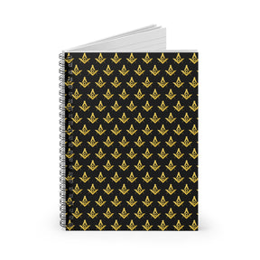 Master Mason Blue Lodge Journal - Gold Square & Compass G Spiral Notebook