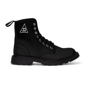 32nd Degree Scottish Rite Boot - Wings Down Nylon Canvas - Bricks Masons