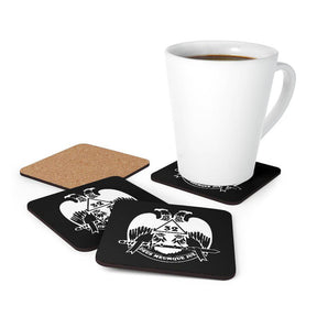 32nd Degree Scottish Rite Coaster - Wings Down 4 Pieces Set - Bricks Masons