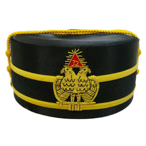 32nd Degree Scottish Rite Crown Cap - Golden Double-Eagle Wings DOWN - Bricks Masons