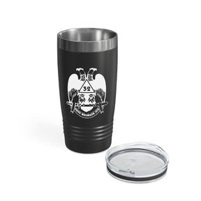 32nd Degree Scottish Rite Ringneck Tumbler - Wings Down Various Colors - Bricks Masons