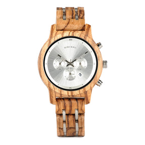 32nd Degree Scottish Rite Wristwatch - Wings Down Various Wood Colors - Bricks Masons