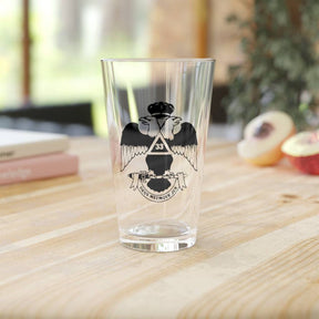 33rd Degree Scottish Rite Pint Glass - Wings Down 16oz - Bricks Masons