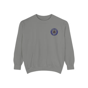 Master Mason Blue Lodge Sweatshirt - Embroidered Emblem Traveling Man - Bricks Masons