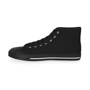 Knights of Constantinople Sneaker - High Top Black & White Golden Emblem - Bricks Masons