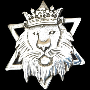 Rastafari Leon Judah Pendant In Silver 4 X 3 Cm 12 Gr Art 430 - Bricks Masons