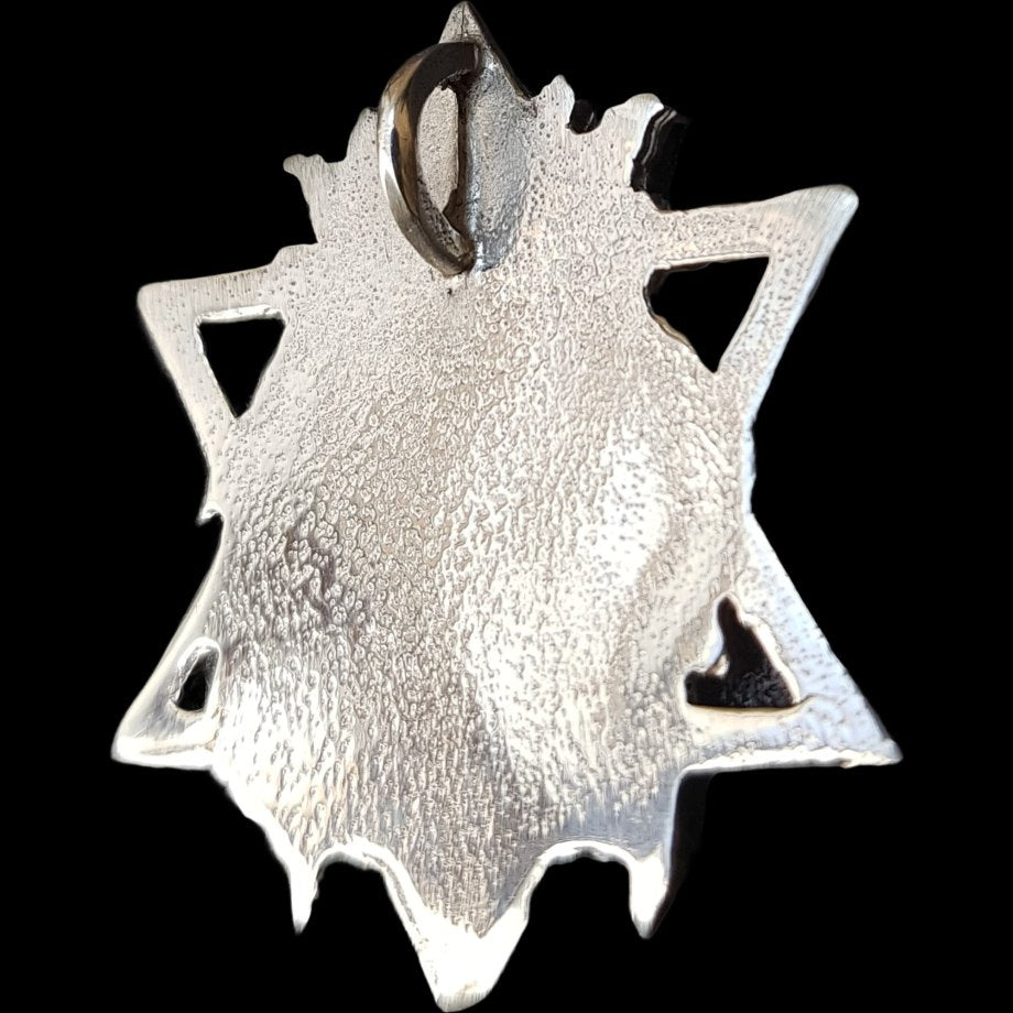Rastafari Leon Judah Pendant In Silver 4 X 3 Cm 12 Gr Art 430 - Bricks Masons