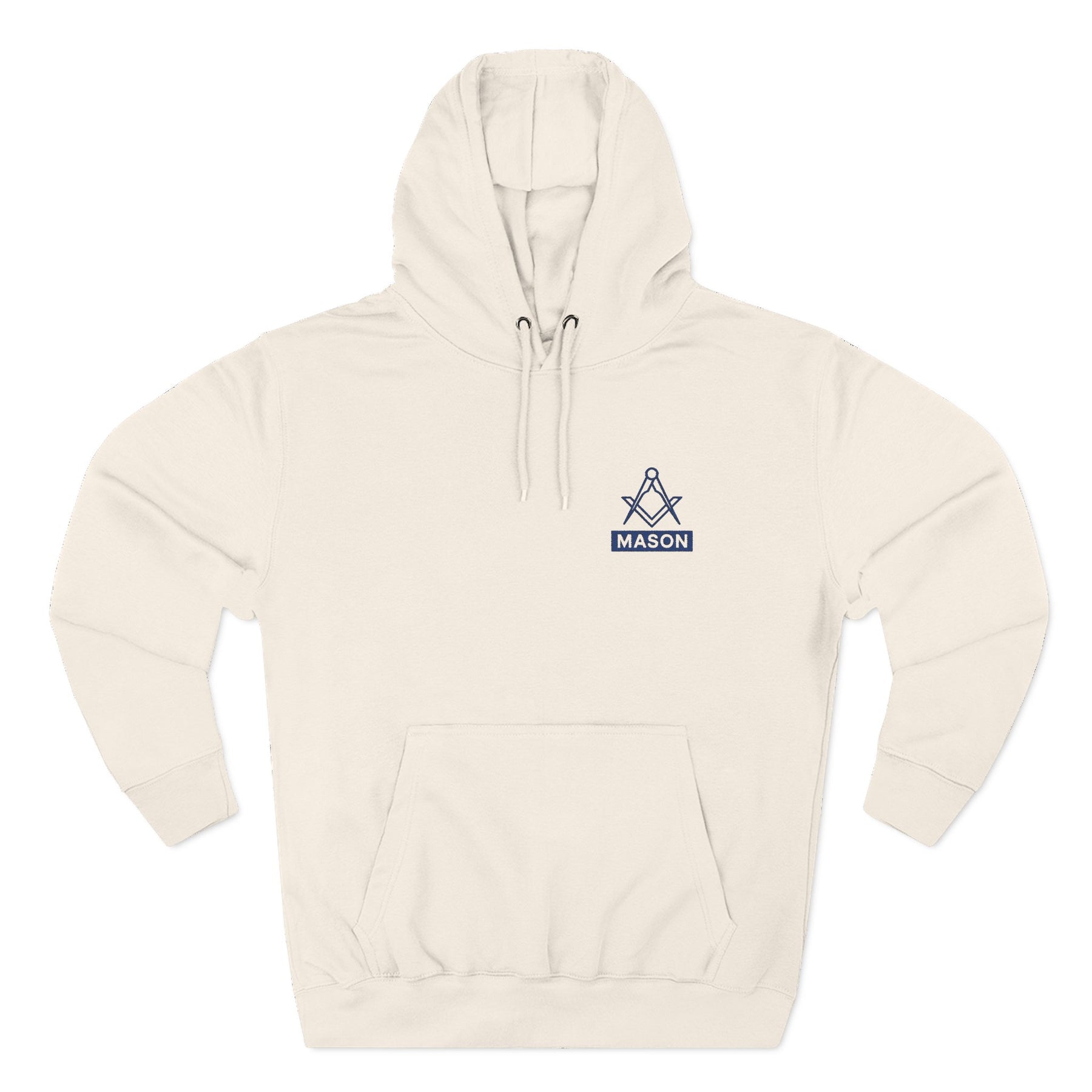 Master Mason Blue Lodge Hoodie - Three Panel Fleece Casual Wear S&C - Bricks Masons