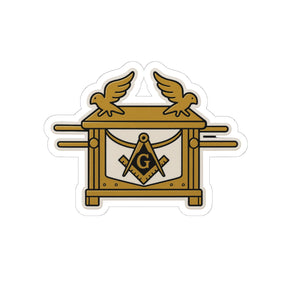 Master Mason Blue Lodge Sticker Decal - Kiss-Cut Ark of the Covenant - Bricks Masons