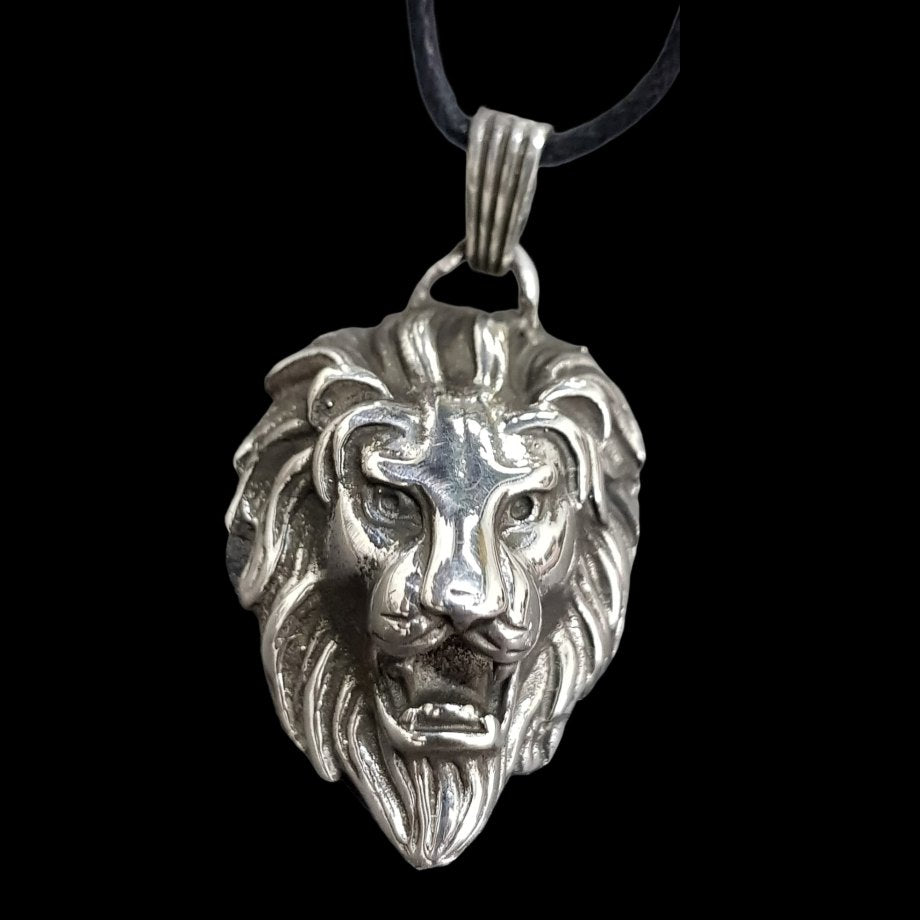 Leon Judah Rastafari Pendant In Silver 5 X 2.5 Cm 26 Gr Art 501 - Bricks Masons