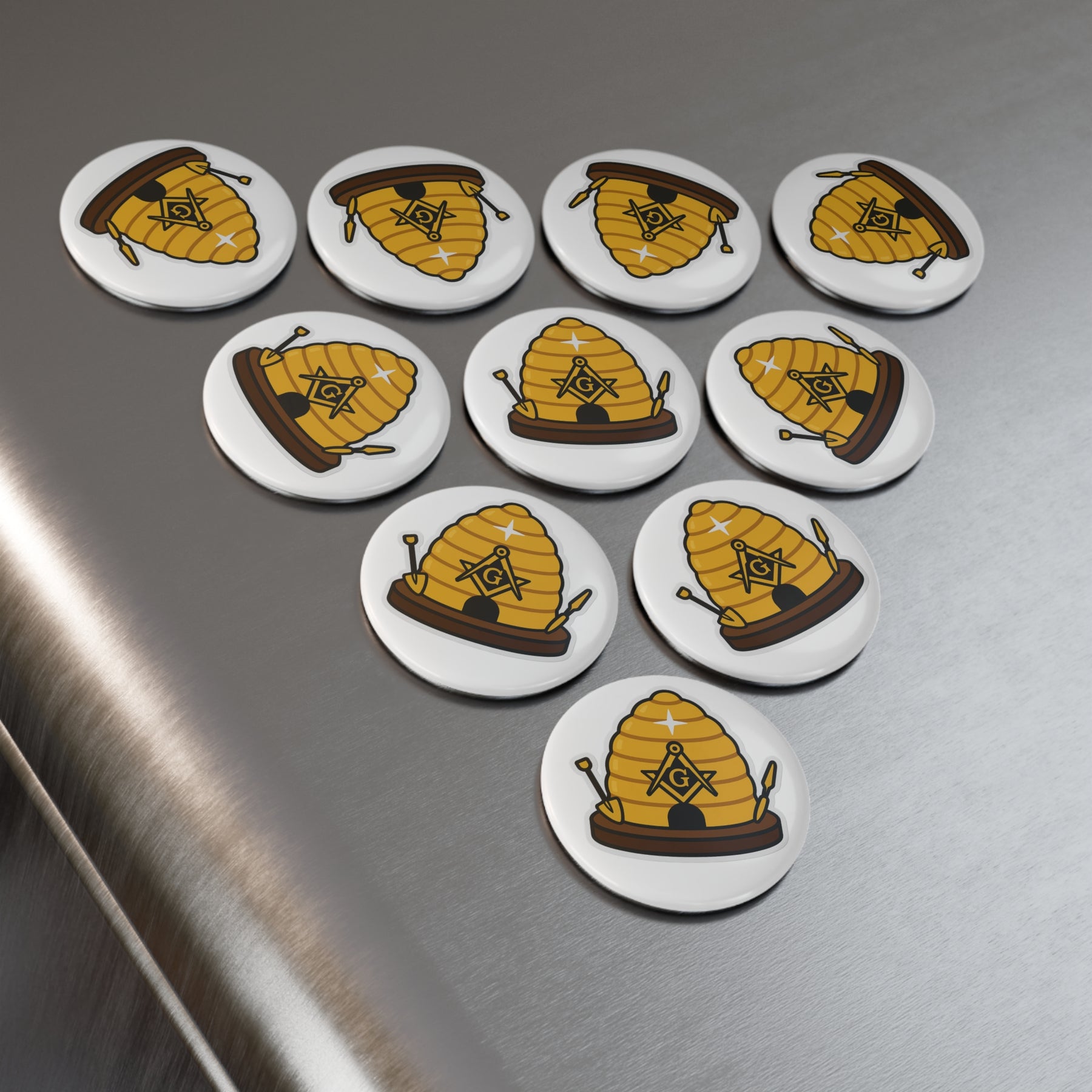 Master Mason Blue Lodge Magnet - Decorative Refrigerator - Bricks Masons