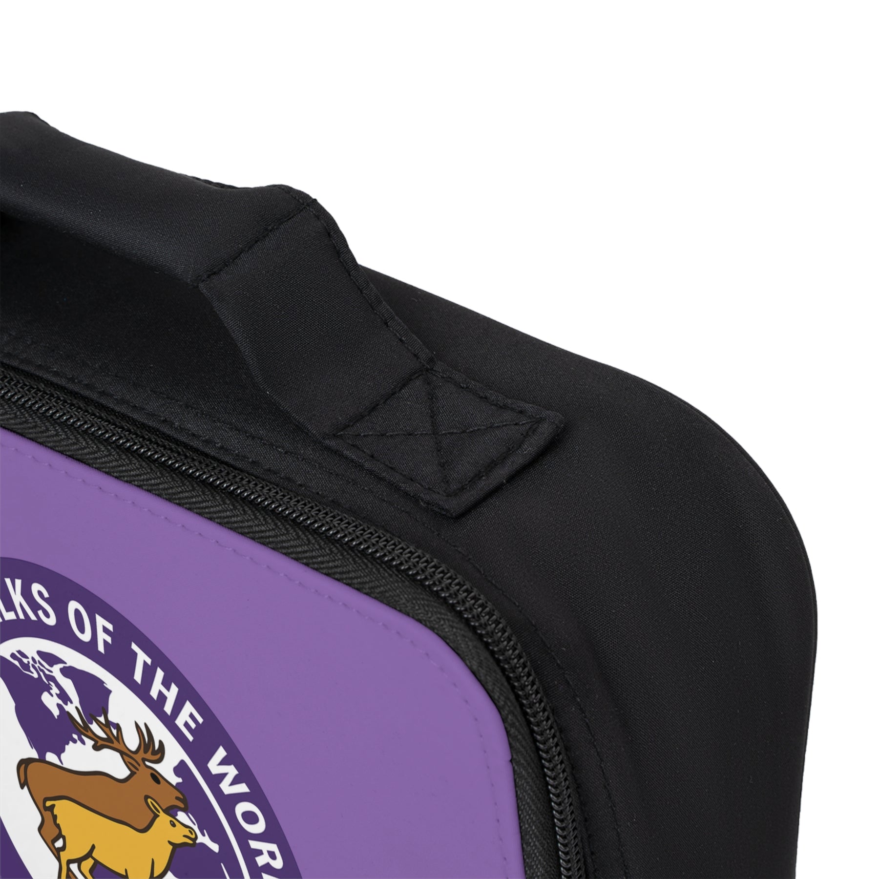 Elks of the World Lunch Bag - Purple Color Fully Insulated Zipper Closure - Bricks Masons