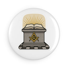 Master Mason Blue Lodge Magnet - Decorative Refrigerator - Bricks Masons