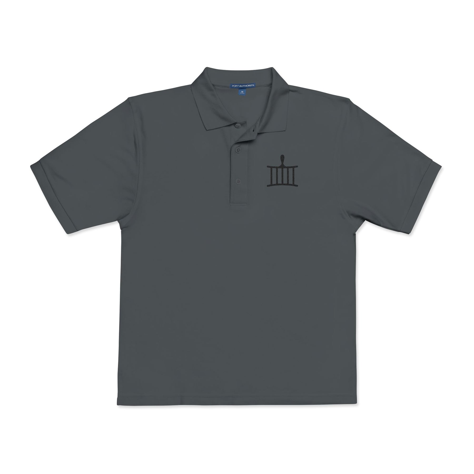 St. Lawrence The Martyr Polo Shirt - Embroidered Black Emblem Various Colors - Bricks Masons