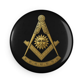 Past Master Blue Lodge Magnet - Decorative Refrigerator - Bricks Masons