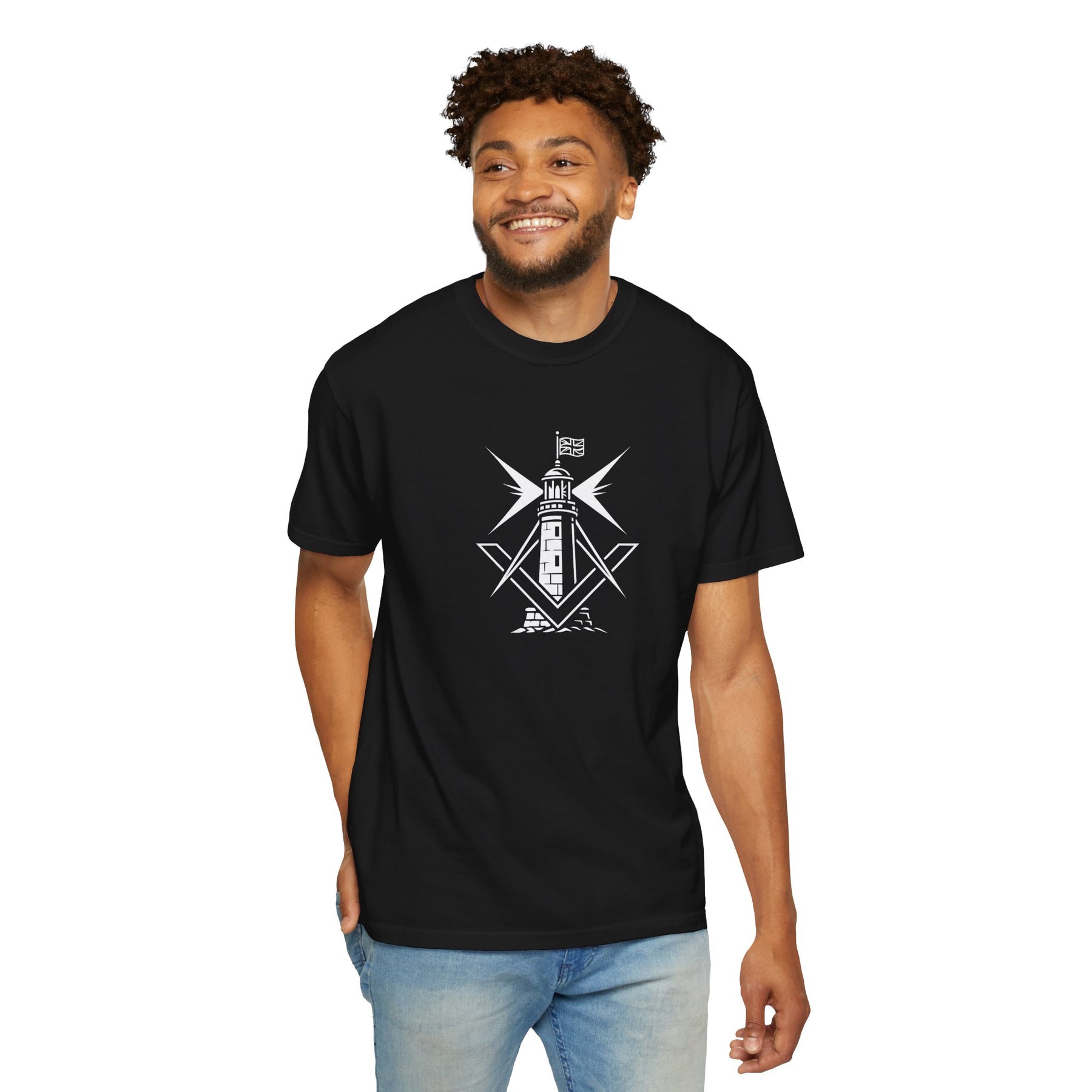 Master Mason Craft T-Shirt - United Kingdom Beacon of Brotherhood - Bricks Masons