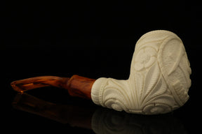Master Mason Blue Lodge Meerschaum Pipe - Handcrafted With Fitted Case