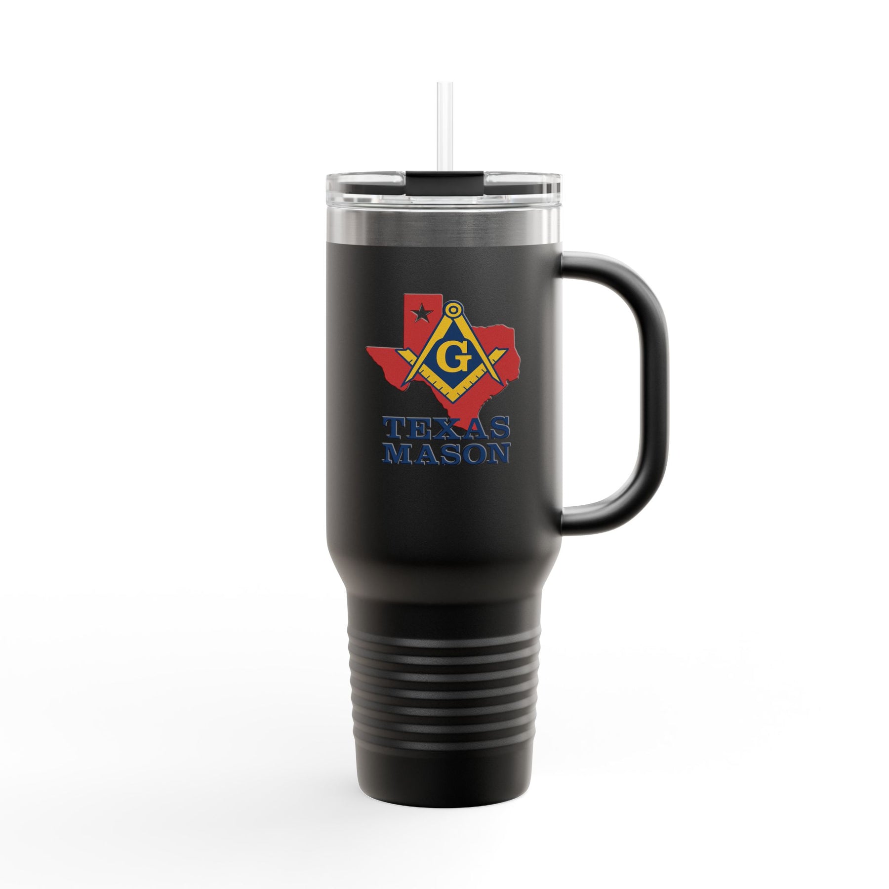 Master Mason Blue Lodge Ringneck Tumbler - Square & Compass G Texas Mason - Bricks Masons