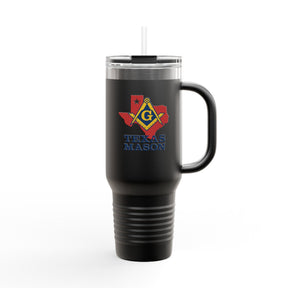 Master Mason Blue Lodge Ringneck Tumbler - Square & Compass G Texas Mason - Bricks Masons