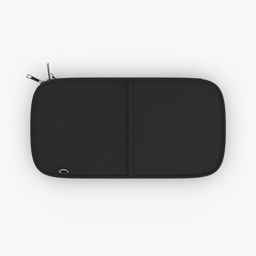 DOKO Passport Wallet - Black & Yellow With Shoulder & Wrist Strap - Bricks Masons