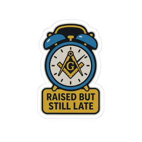 Master Mason Blue Lodge Sticker Decal - Boaz & Jachin Kiss-Cut Colorful - Bricks Masons