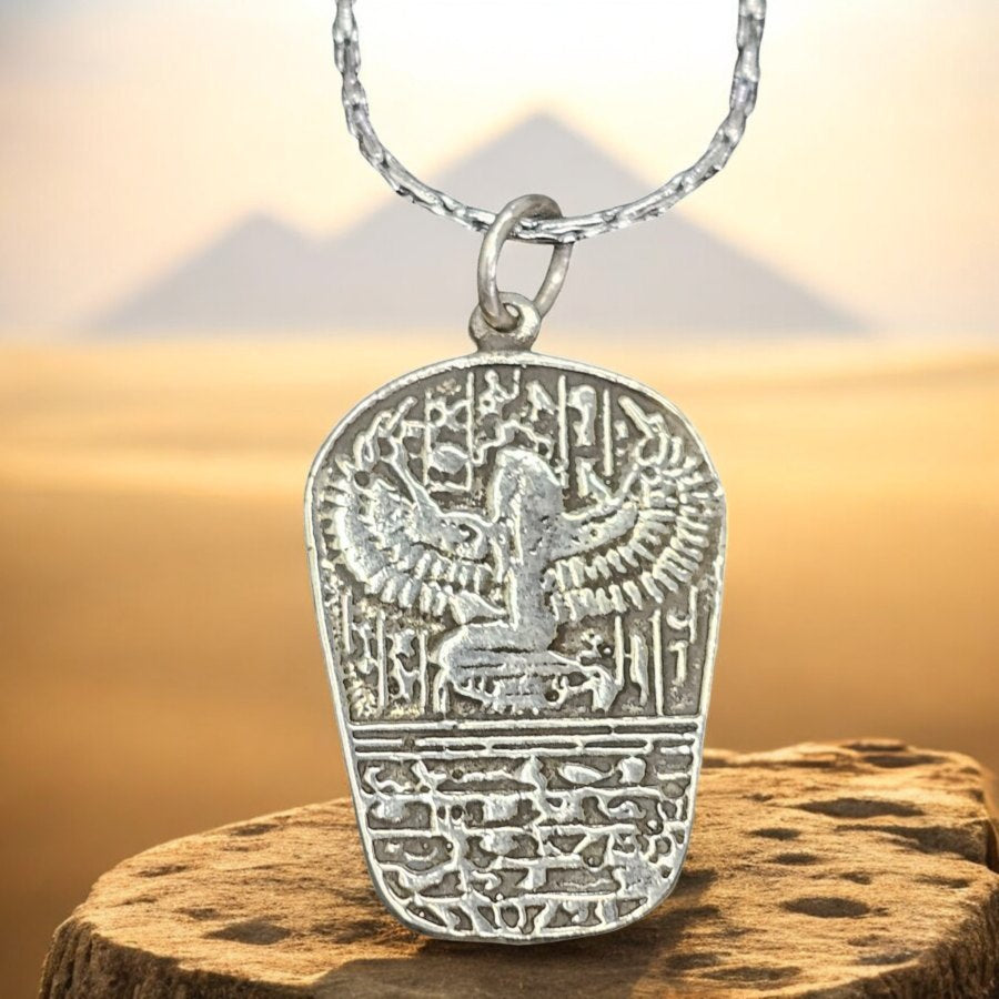 Isis Medal in Silver 3.5 x 2 cm 7 g Art 691 - Bricks Masons